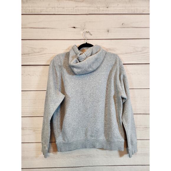 Nike Sportswear Womens Gray Solid Basic Long Sleeve Pullover Hoodie‎ Size Small - Picture 2 of 6
